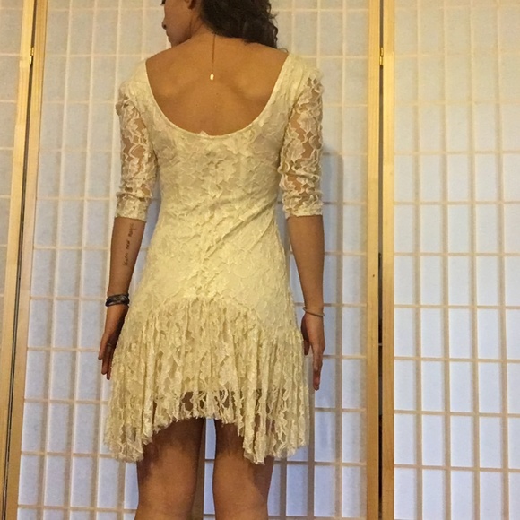White Lace Mini Dress XS (Ecoté - UO Brand) - Picture 6 of 7